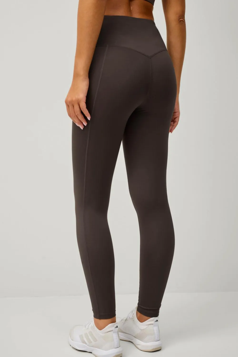 Ellos STUDIO Træningstights Hip Pocket Core Mørkebrun Outlet