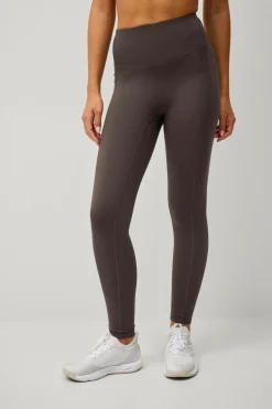 Ellos STUDIO Træningstights Hip Pocket Core Mørkebrun Outlet
