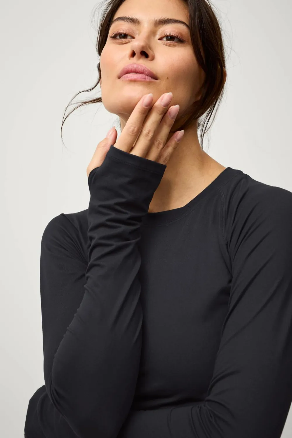 Ellos Træningstøj|Træningstøj>STUDIO Træningstop LS Tee Core Sort