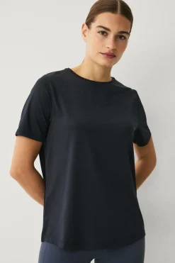 Ellos Træningstøj|Træningstøj>STUDIO Træningstop Loose Top Core SS Sort