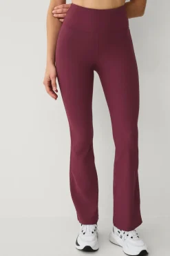Ellos Træningstøj|Træningstøj>STUDIO Træningstights Flare Structure Tights Vinrød