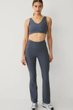 Ellos STUDIO Træningstights Flare Structure Tights Mørkegrå Sale