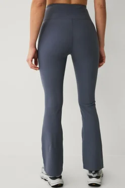 Ellos STUDIO Træningstights Flare Structure Tights Mørkegrå Sale