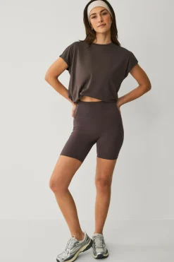 Ellos STUDIO Træningstop Loose Top Core Brun Clearance