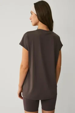 Ellos STUDIO Træningstop Loose Top Core Brun Clearance