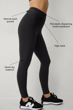 Ellos STUDIO Træningstights Structure Sort Online