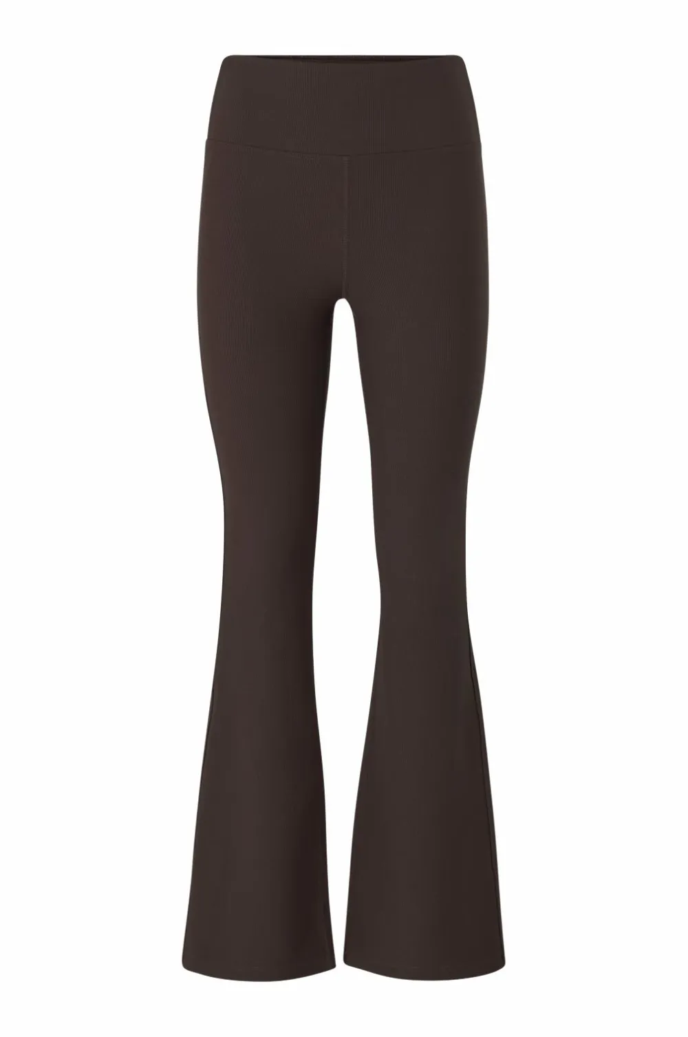 Ellos STUDIO Træningstights Flare Structure Tights Mørkebrun Best