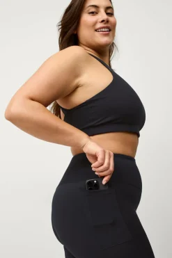 Ellos STUDIO Træningstights Hip Pocket Core Sort New