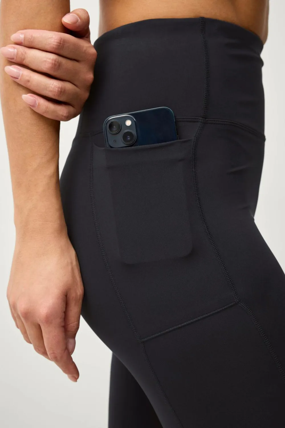 Ellos STUDIO Træningstights Hip Pocket Core Sort New