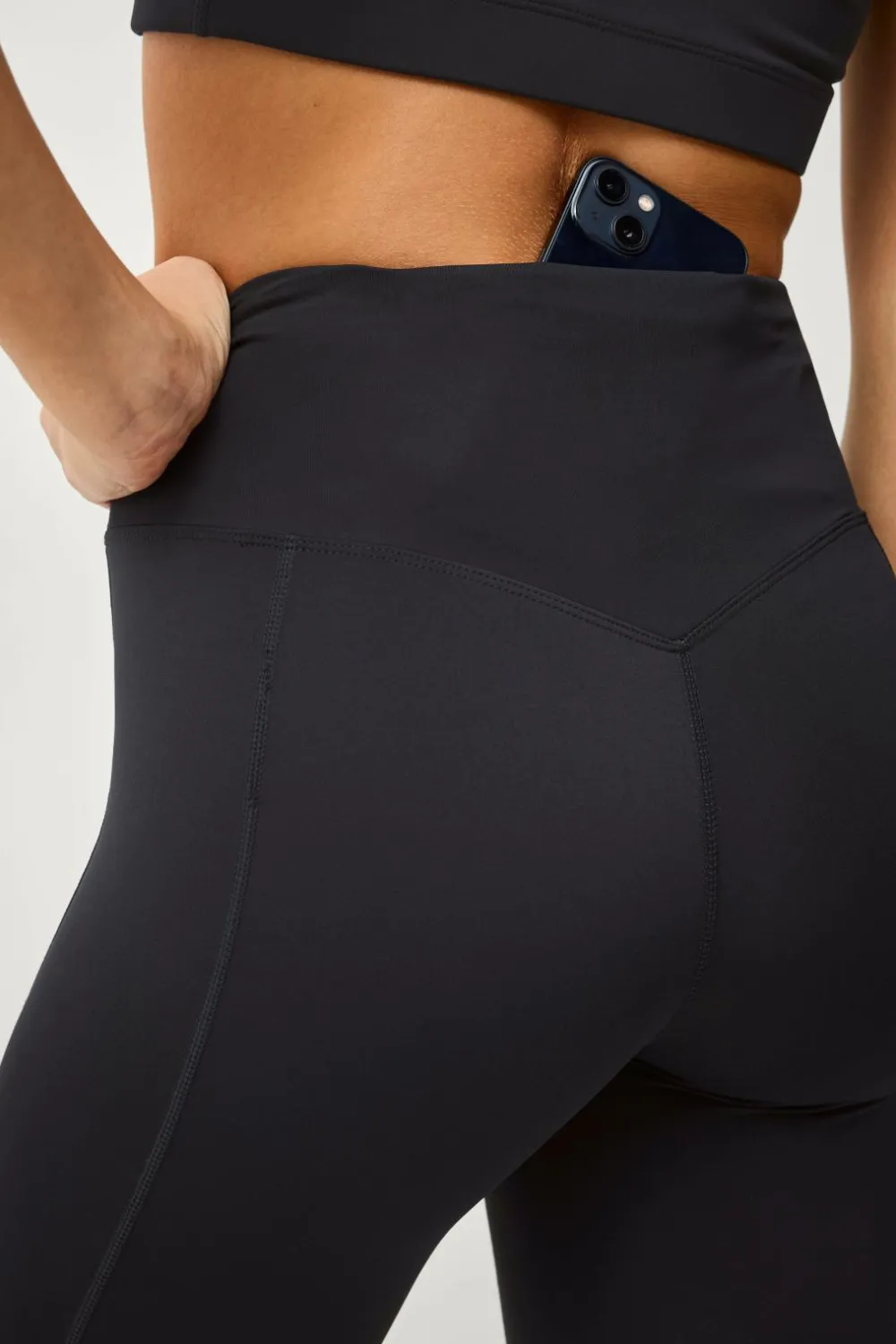 Ellos STUDIO Træningstights Hip Pocket Core Sort New