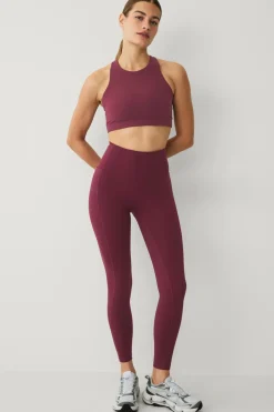 Ellos STUDIO Træningstights Hip Pocket Core Vinrød