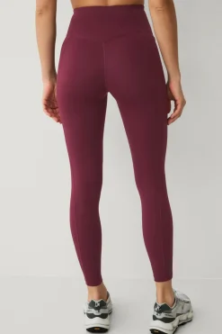 Ellos STUDIO Træningstights Hip Pocket Core Vinrød