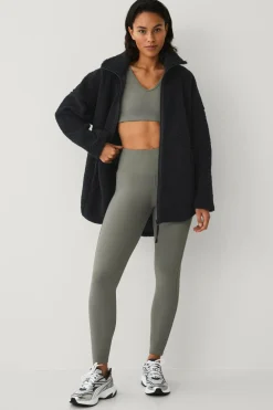 Ellos Træningstøj|Træningstøj>STUDIO Træningstights Structure Grågrøn