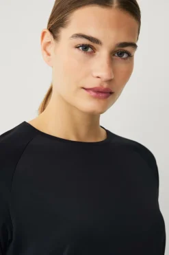 Ellos STUDIO Træningstop Loose Top Core LS sort Clearance