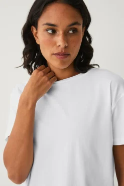 Ellos STUDIO T-shirt Boyfriend Tee Core Hvid Discount