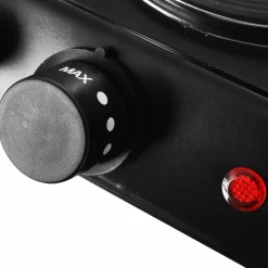 Emerio Dobbelt kogeplade Sort New