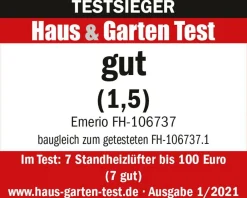 Emerio Varmeblæser Rød Best