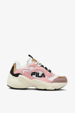 FILA Kondisko Collene Logo Kids White-powder pink New