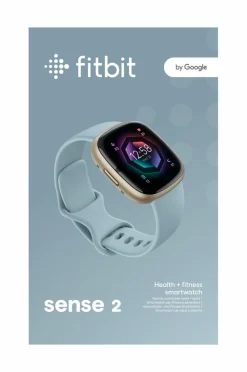 Fitbit Sense 2, Blue Mist/Soft Gold Hot