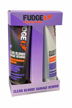 Fudge Hår|Hår>Clean Blonde Damage Rewind Violet Duo 2*250Ml No Color