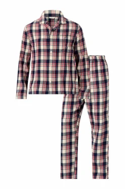 Gant Pyjamas Flannel Check Pajama Set Gift Box Ruby Red Discount