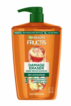 Garnier Fructis Damage Eraser Shampoo For Damaged Hair 1000 Ml Hot