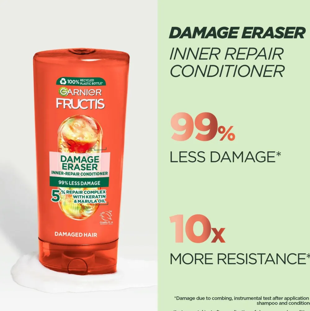 Garnier Fructis Damage Eraser Conditioner For Damaged Hair 200 Ml No Color Online