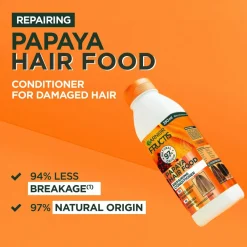 Garnier Hår|Hår>Fructis Hair Food Papaya Conditioner For Damaged Hair 350 Ml No Color