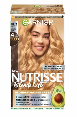 Garnier Nutrisse Blonde Lift Permanent Color For Normal Hair UL3 Honey Blonde Clearance