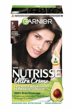 Garnier Hårfarve>Nutrisse Ultra Créme 3 Deep Dark Brown