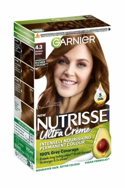 Garnier Hårfarve>Nutrisse Ultra Créme 4.3 Golden Brown