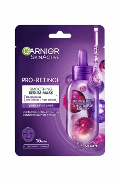 Garnier Skinactive Pro-Retinol Smoothing Serum Sheet Mask For All Skin Types No Color Hot