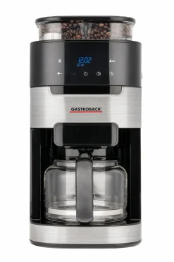 Gastroback Kaffe- & Espressomaskiner>Kaffemaskine Grind & Brew Pro Sølvfarvet