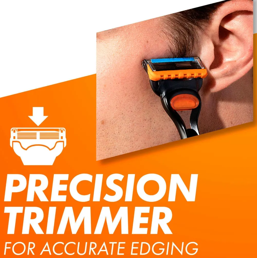 Gillette Barbering|Barbering>Barberkniv Fusion med 2 barberblade No color