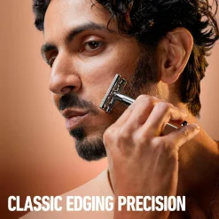 Gillette Dobbeltkantet sikkerhedshøvl + 5 barberblade No color Hot