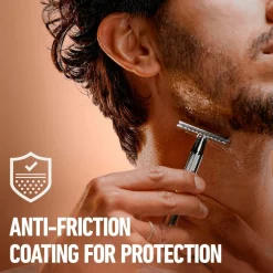 Gillette Dobbeltkantet sikkerhedshøvl + 5 barberblade No color Hot