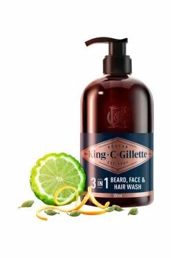Gillette 3-in-1 Beard, Face & Hair Wash No color Sale