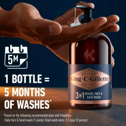 Gillette 3-in-1 Beard, Face & Hair Wash No color Sale
