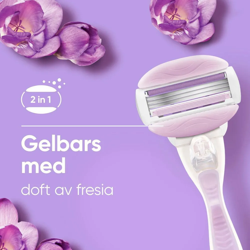 Gillette Hårfjerning>Udjævningsplan Comfortglide Breeze + 2 barberblade No color