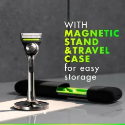 Gillette Udjævningsplan Labs + 2 barberblade, magnetisk stativ og rejseetui No color
