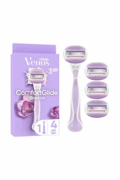 Gillette Hårfjerning>Udjævningsplan Comfortglide Breeze + 4 barberblade No color