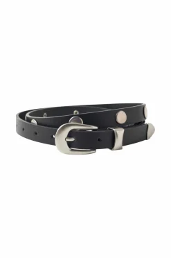 Gina Tricot Bælter>Bælte Stud Detail Belt Black/silver