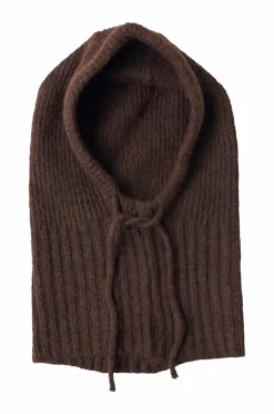 Gina Tricot Huer>Elefanthue Big Knitted Balaclava Dark brown (7180)
