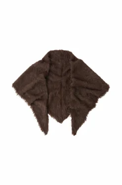 Gina Tricot Tørklæder & Halstørklæder>Halstørklæde Hairy Triangle Brown