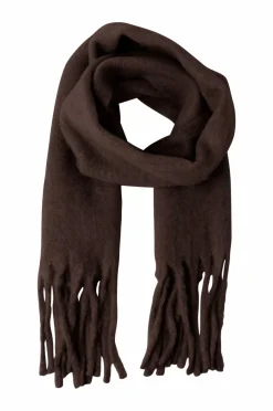 Gina Tricot Halstørklæde Soft Chunky Scarf Dark brown (7180)