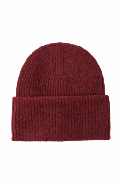 Gina Tricot Hue Rib Beanie Burgundy (4670) Online