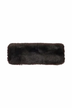 Gina Tricot Pandebånd Faux Fur Dark brown (7180) Best