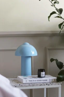 Globen Lighting Genopladelige Lamper>Bærbar bordlampe Buddy IP44 Lyseblå