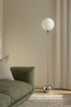 Globen Lighting Gulvlamper>Gulvlampe Ripley Chrome