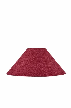 Globen Lighting Lampeskærme>Lampeskærm Iris 45 Bourgognefarvet bouclé